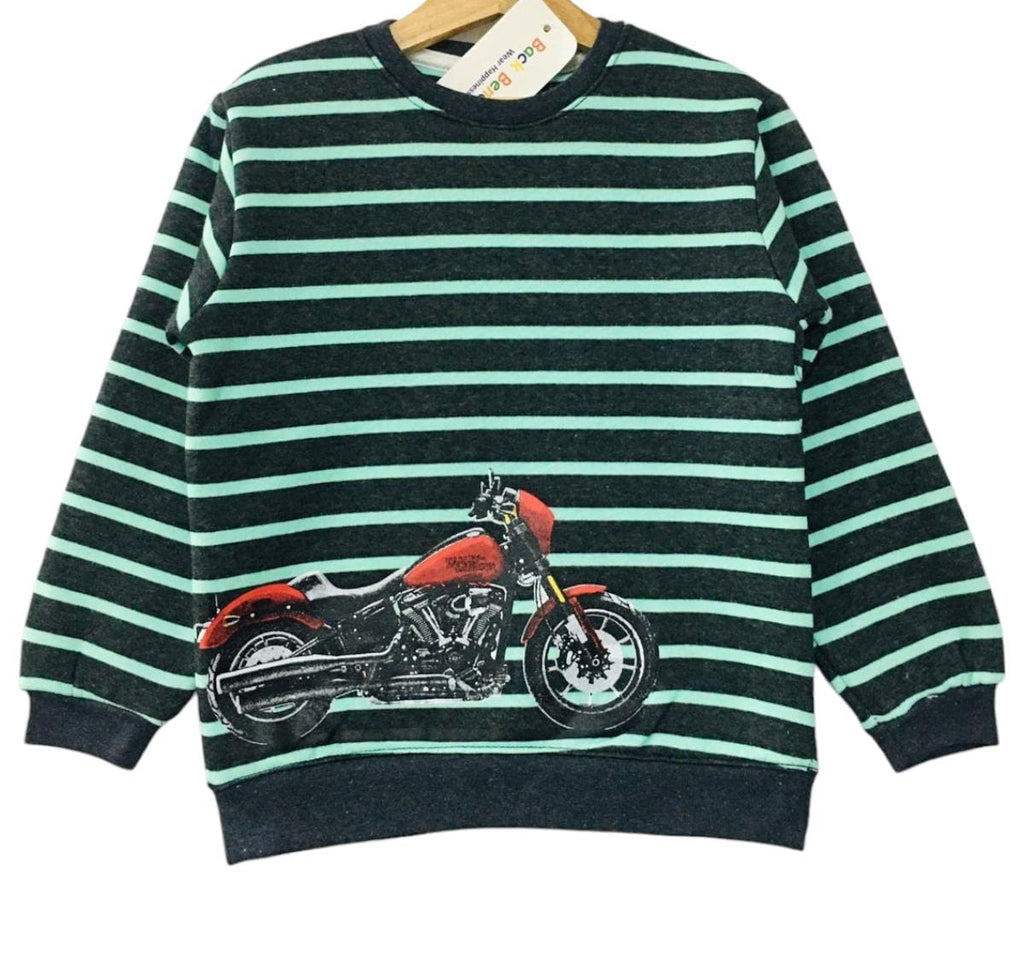 Scooter Sky Blue & Black Sweatshirt Boys ( R-355 )