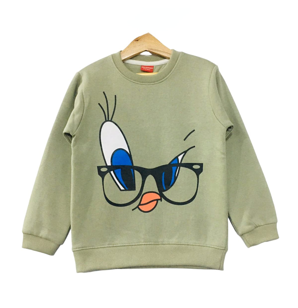 Tweety With Glasses Skin Sweatshirt Girls ( R-231 )