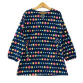Multi Color Dots Navy Blue Girl Top Girls ( R-71 )