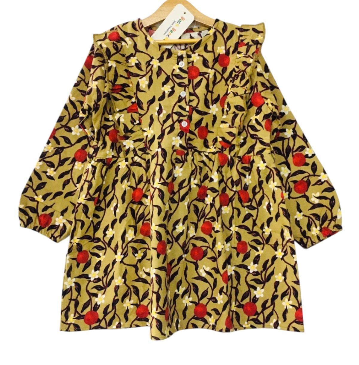 Red Cherry Yellow Girl Top Girls ( R-45 )