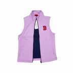"B" Light Purple Sleeveless Jacket Boys ( R-363 )