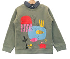 Fish Family Dark Pista Double Shirt Boys ( R-133 )