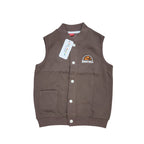 Baseball Chocolate Sleeveless Jacket Boys (S)