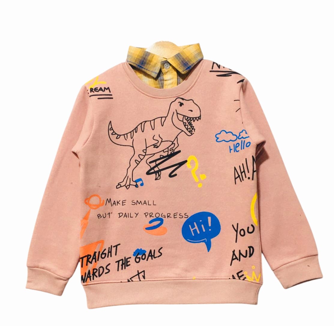 You & Me Peach Double Shirt Boys (S)