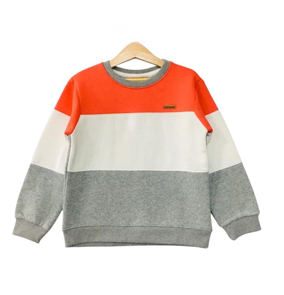 Three Penal Carrot & Oatmeal Sweatshirt Boys ( R-337 )