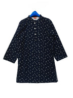 Star All Over Print Navy Blue Kurta Boys (S)