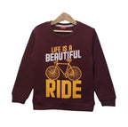Ride Mahroon Sweatshirt Boys ( R-164 )