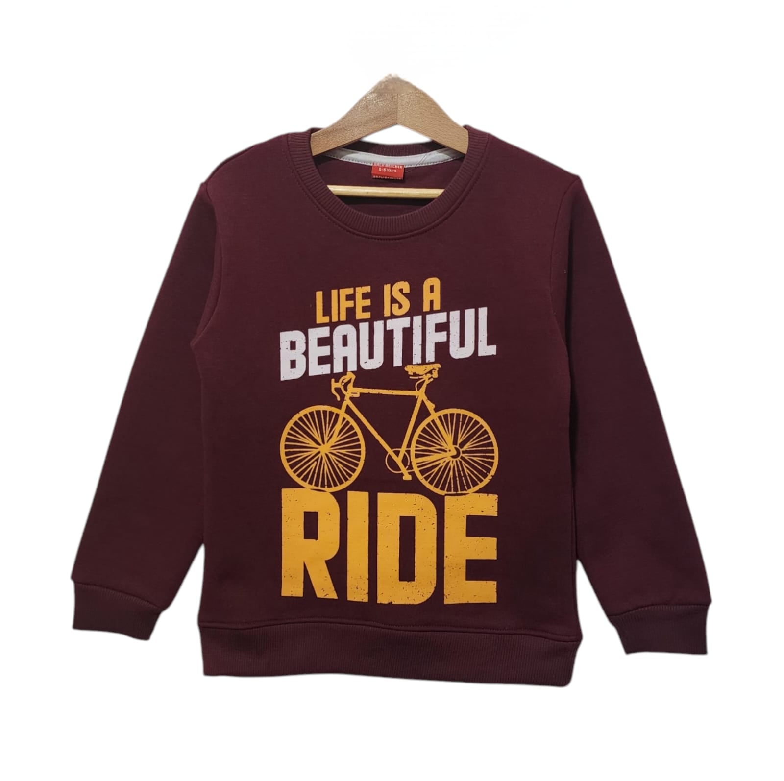 Ride Mahroon Sweatshirt Boys ( R-164 )