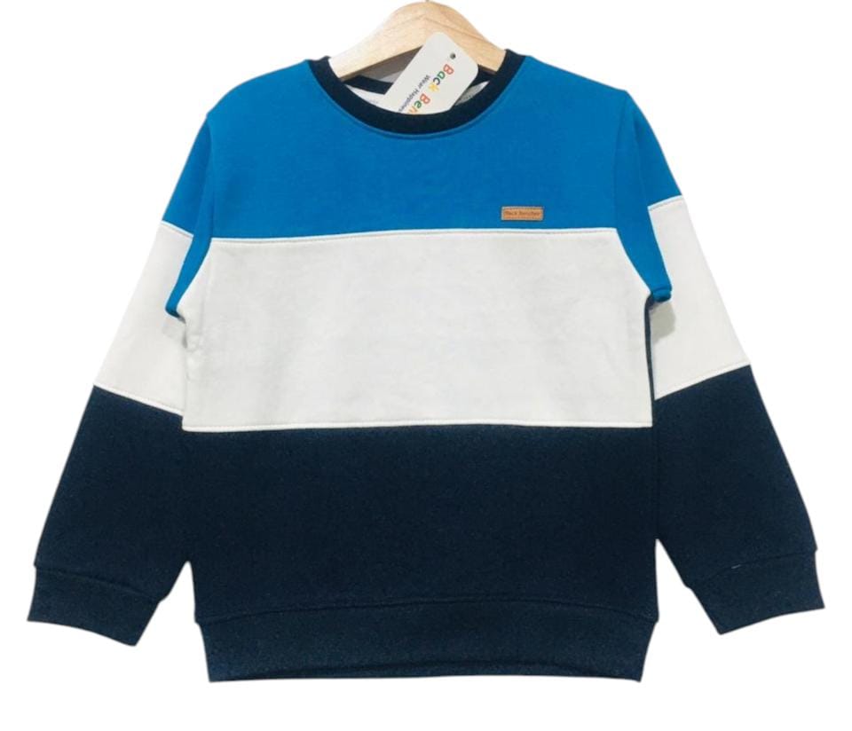 Three Penal Royal Blue & Black Sweatshirt Boys ( R-100 )