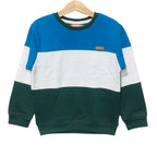 Three Penal Royal Blue & Green Sweatshirt Boys ( R-99 )