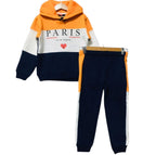 Paris Orange & Navy Hoodie Track-suit Boys ( R-141 )