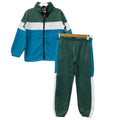 Three Penal Mehndi & C-Green Zipper Track-suit Boys ( R-286N )