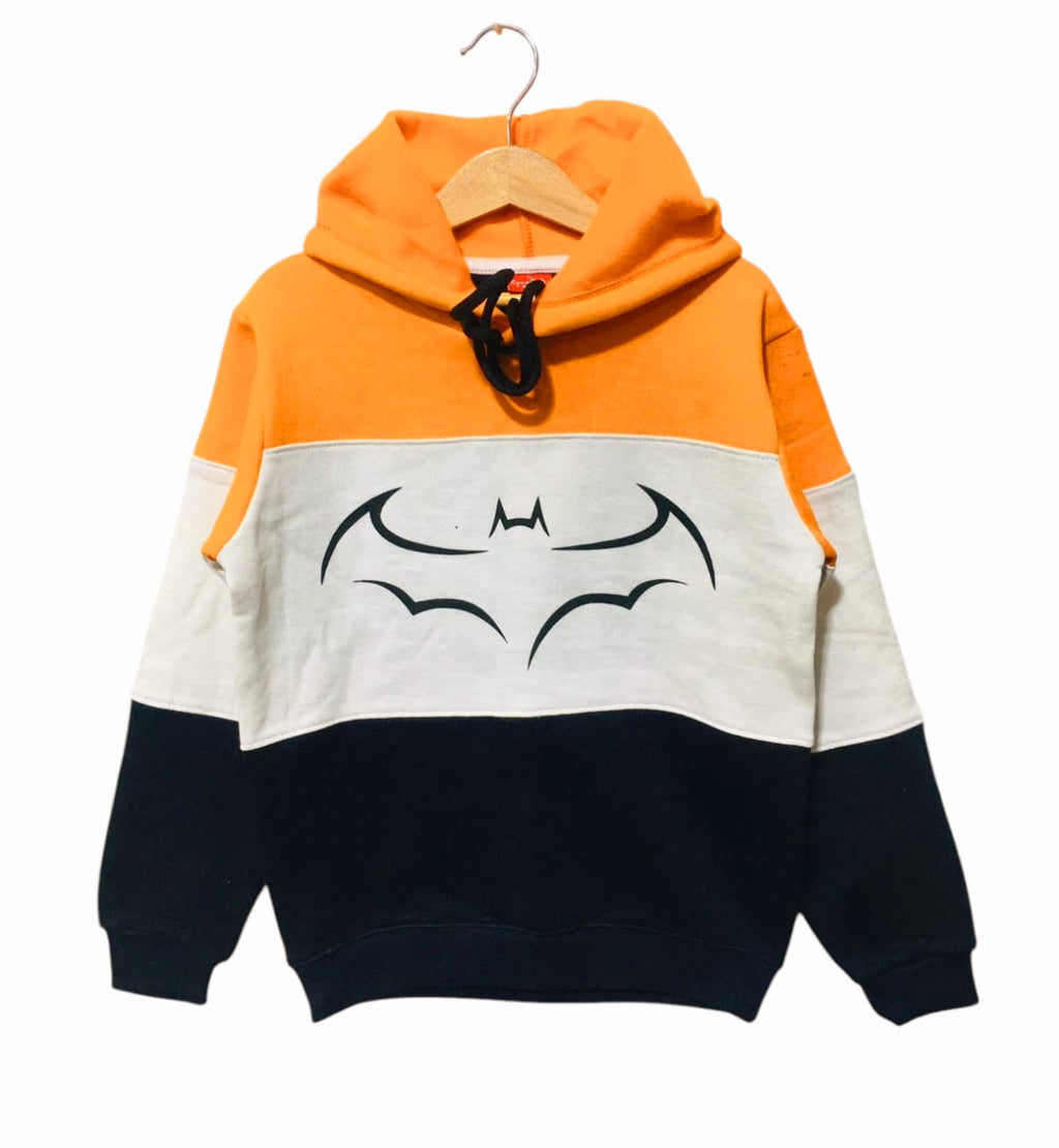 Batman Orange & Navy Hoodies Boys ( R-85 )