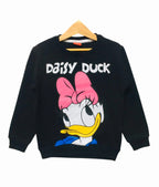 Daisy Duck Black Sweatshirt Girls ( R-310 )