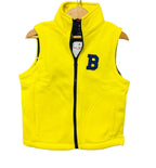 "B" Yellow Sleeveless Jacket Boys ( R-322 )