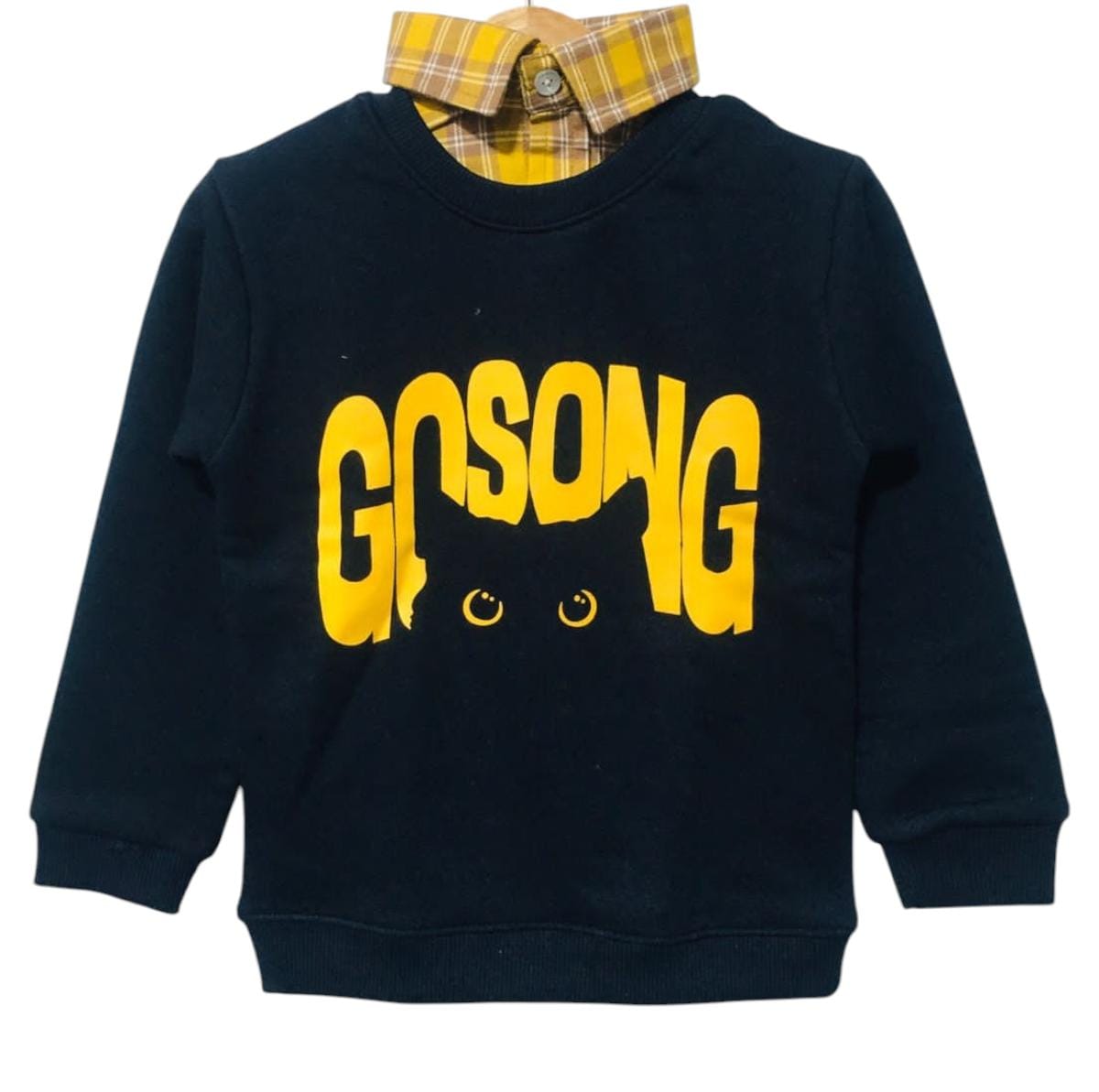 Gosong Black Double Shirt Boys ( R-198 )