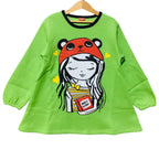 Mast Sleep Parrot Long Sweatshirt Girls ( R-398 )