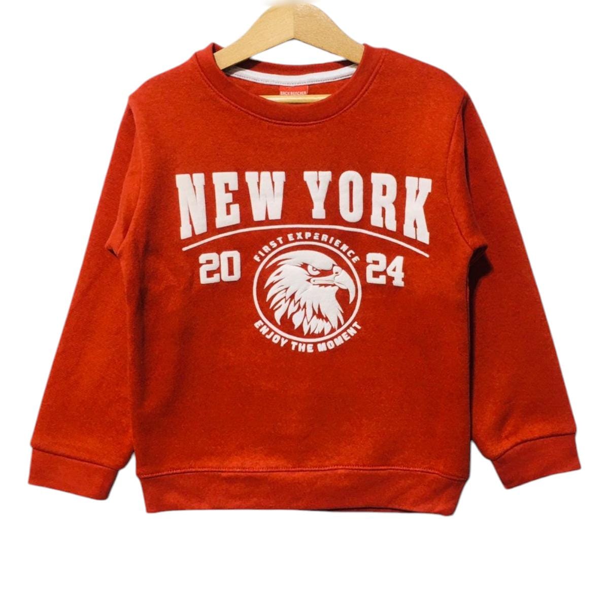 New York Red Sweatshirt Boys ( R-309 )