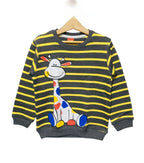 Giraffa Logo Yellow & Charcoal Line Sweatshirt Boys ( R-197 )
