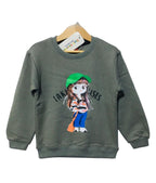 I Can To Dark Pista Sweatshirt Girls ( R-174 )