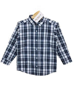 Blue & White Checked Casual Shirt Boys ( R-165 )