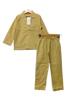 Yellow Checked Night Suit Boys ( R-15 )