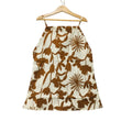 Brown Flower Cream Skirt Girls ( R-188 ) Factory