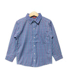 Purple Shade Checked Casual Shirt Boys ( R-138 )