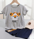 Cool Kids Half Sleeve Oatmeal Nicker Suit Boys ( R-252=259 )