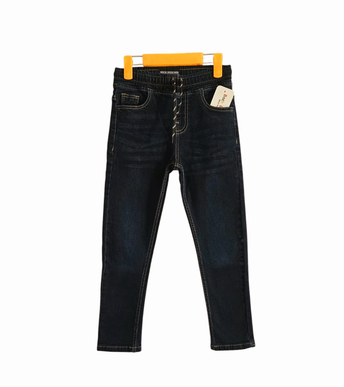 Dark Blue with Ribbon Jeans Boys (R-308)