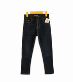 Dark Blue with Ribbon Jeans Boys ( R-308 )