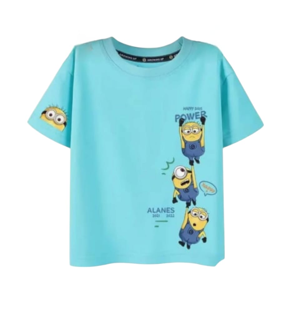 Minions Ferozi T-Shirt Boys ( R-190=196 )