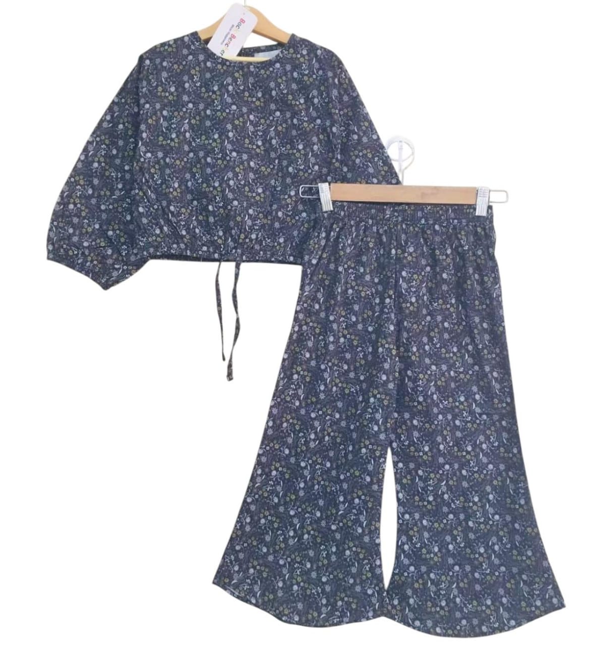 Silver Leaves Full Sleeve Charcoal Skate Fish Girls ( R-43 )