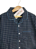 Navy Checked Night Suit Boys ( R-220 )