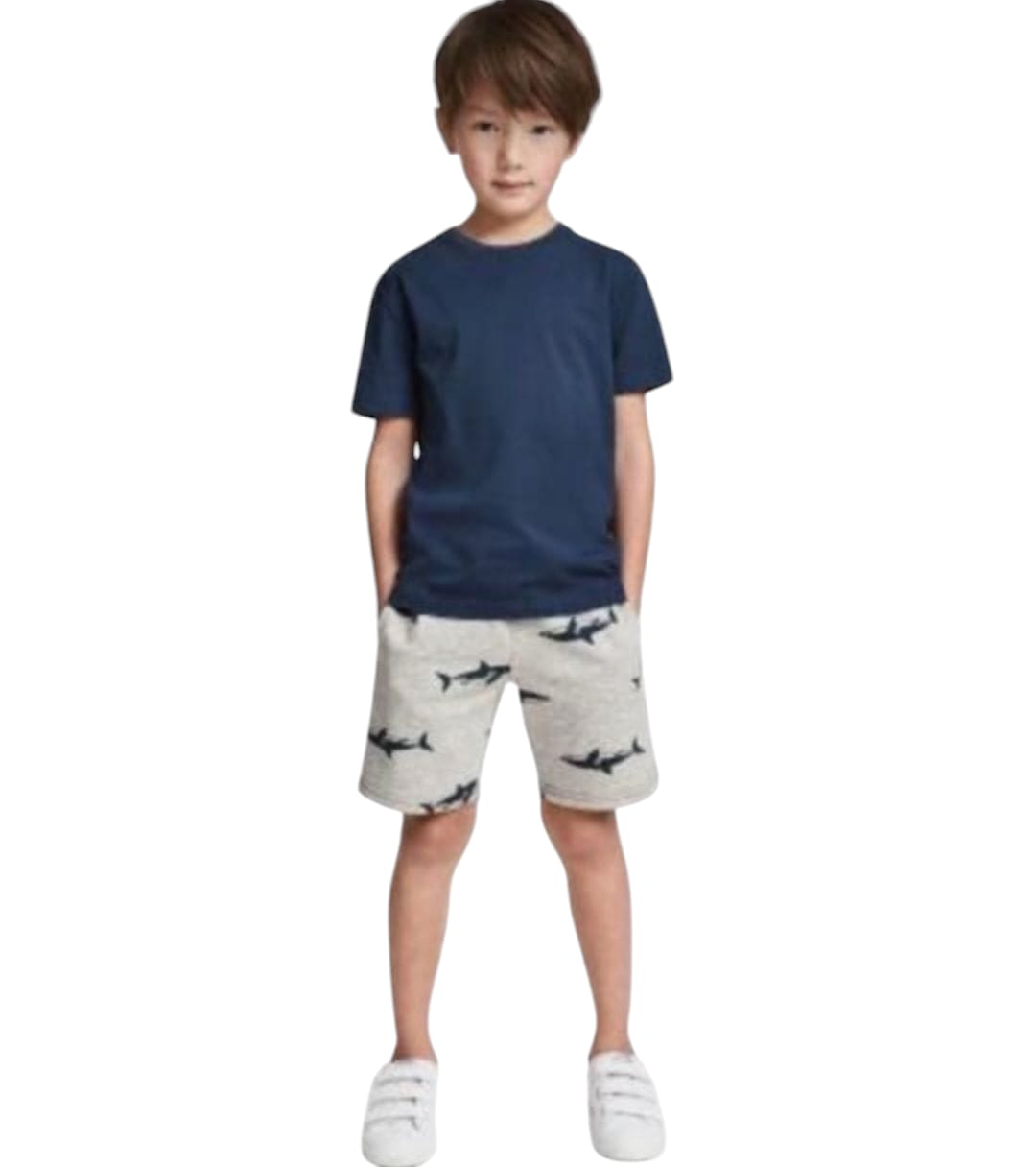 Simple Navy Nicker Suit Boys ( R-422 )
