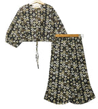 Triangles Print Ful Sleeve Charcoal Skate Fish Girls ( R-216 )