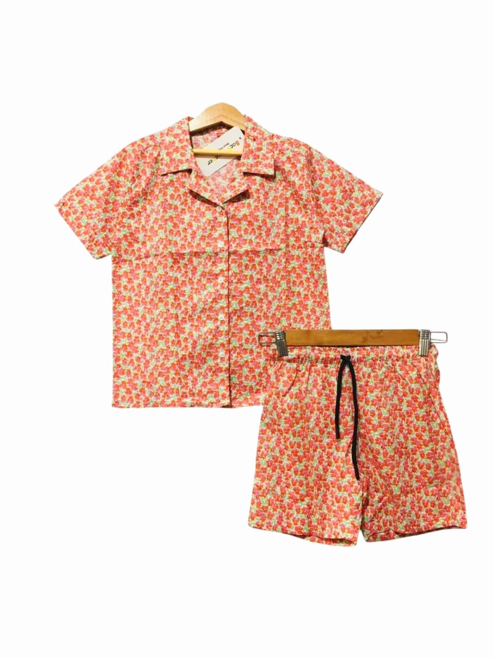 Red & Green Flower Nicker Suit ( R-115 )