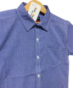 Purple Check Half Sleeve Casual Shirt Boys ( R-59 )