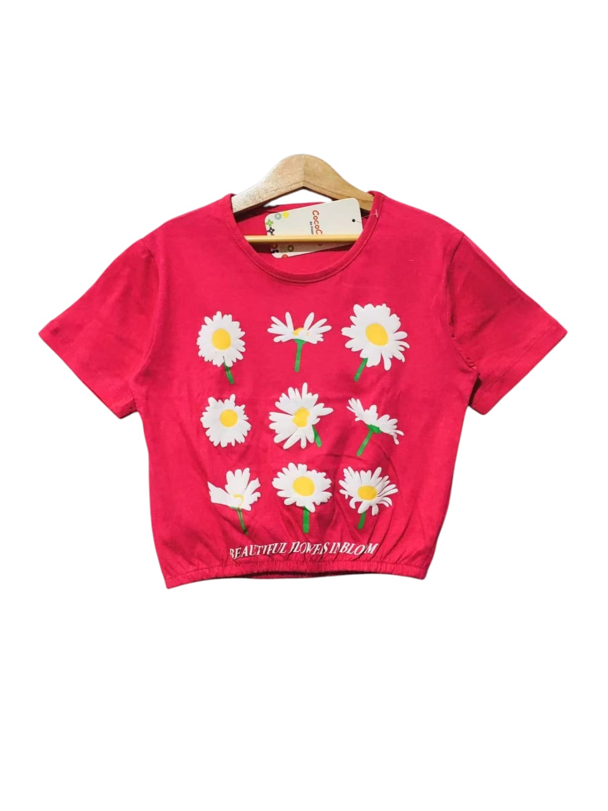 Nine Flower Pink T-Shirt Girls ( R-319=333 )