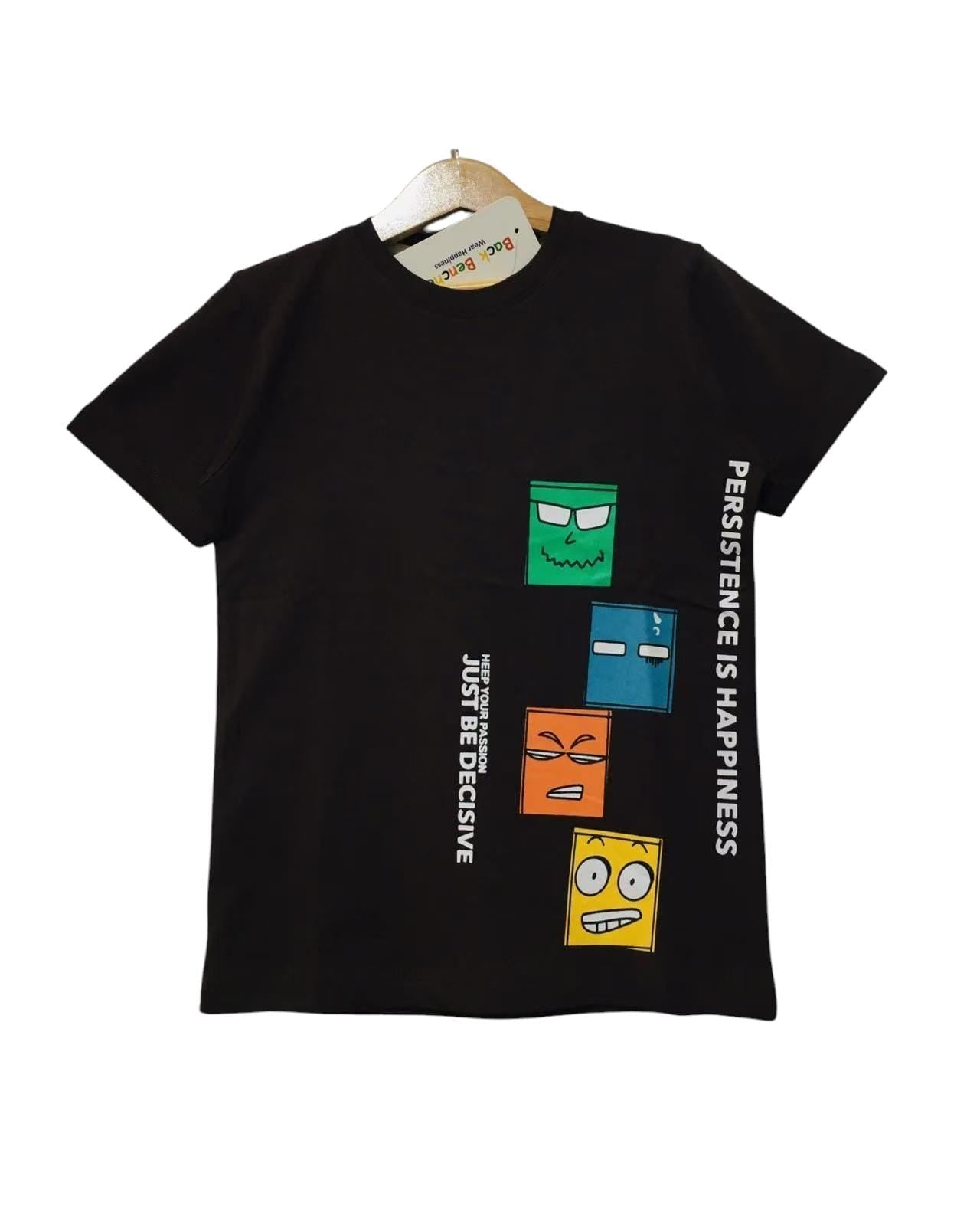 Just Be Decisive Mahroon T-Shirt Boys ( R-31) Factory
