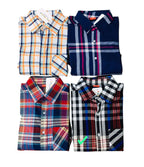 Black & White Checked Casual Shirt Men's ( R-137 )