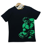 Hulk Print From Side Black T-Shirt Boys ( R-324 )