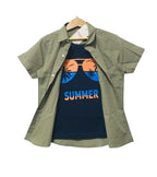 Summer Mehndi Check Double Casual Shirt Boys ( R-316 )