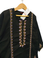 Top & Buttom Embroidery Chocolate Top Girls ( R-442 )