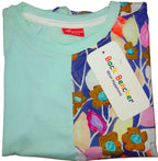 Multi Flower Sky Blue T-Shirt Girls ( R-456 )