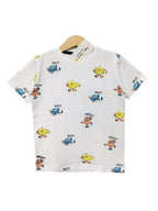 Hello Hay White T-Shirt New Born ( R-452 )