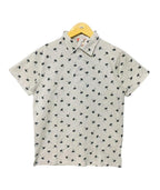 Tree All Over Print Oatmeal Collar Polo Men's ( Factory )
