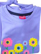 Five Multi Flower Purple T-Shirt Girls ( R-456 )