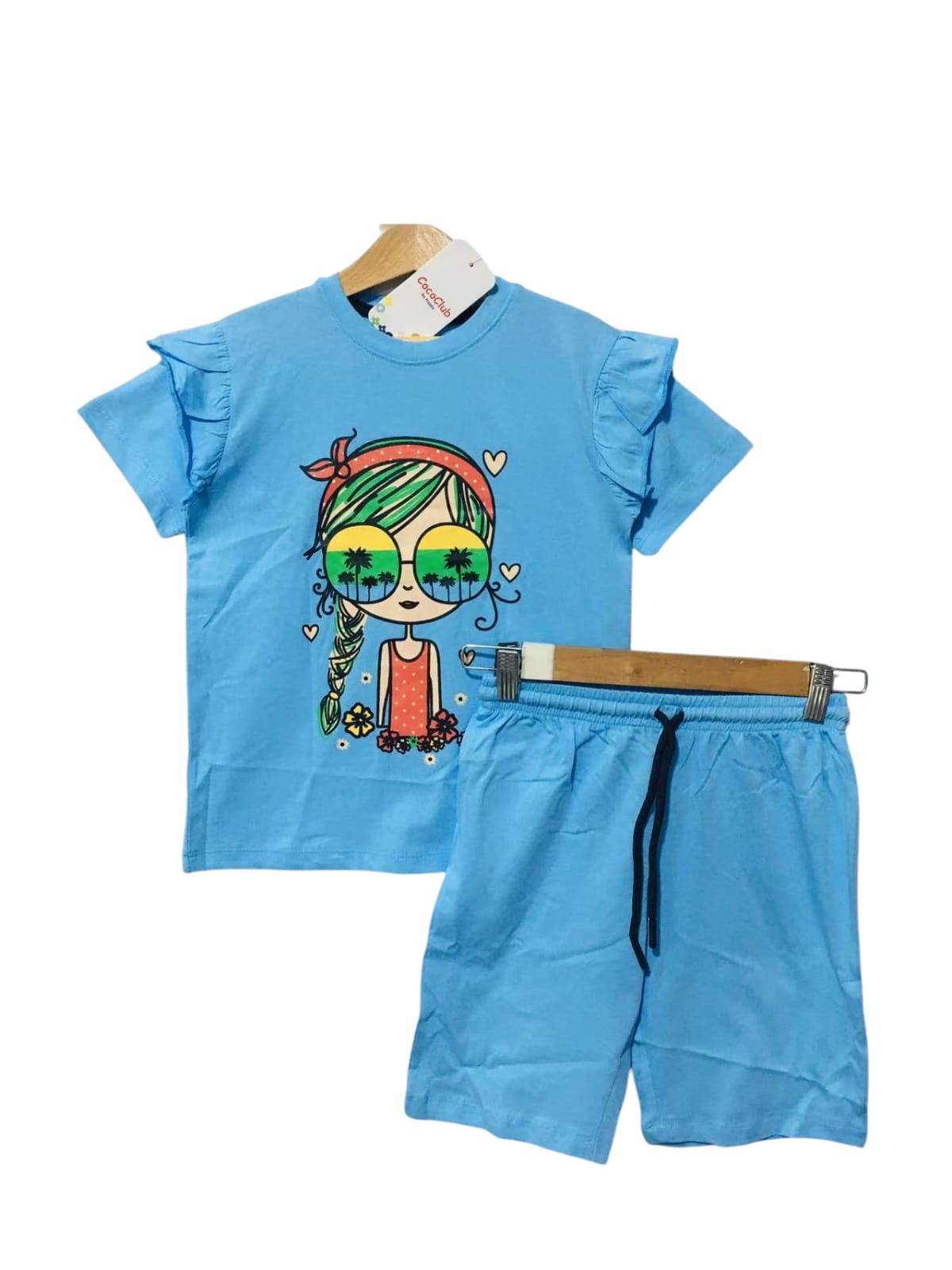 Baby Doll Sky Blue Nicker Suit Girls ( Factory )