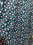 Pink Flower All Over Print Half Sleeve Black Skate Fish Girls(R-339,349,353)